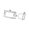 Lampa robocza prostokątna H3 H 1GB996080011 Hella 4082300097139