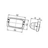 Lampa robocza prostokątna H3 H 1GD996018541 Hella 4082300135831