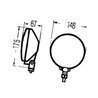 Lampa robocza okrągła H3, nieb 2XD003410301 Hella 4082300027709