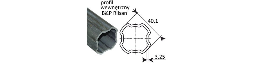 Profil wew. 4T - 40,1x3,25 4T S2 szer.