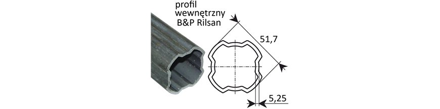 Profil wew. 4T - 51,7x5,25 4T S8/H7 szer.