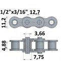 Łańcuch rolkowy 1/2"x3/16"