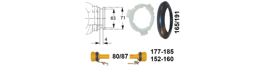 Części osłon 2300, 2400, 2500 - SD25/1