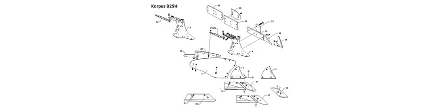 Korpus B25H - BK12, BK13