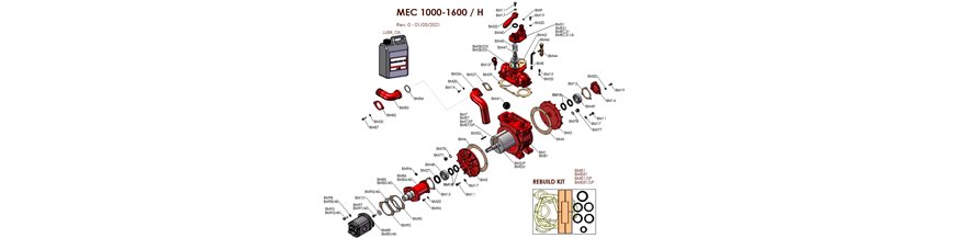 Części MEC 1000-1600 / H