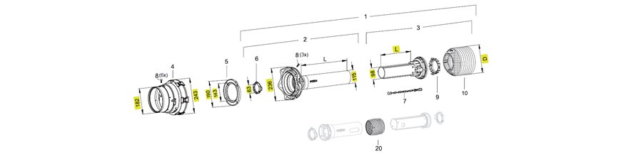 Części osłon SPGF25V/30/P675