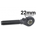 GŁÓWKI KULOWE ŁĄCZNIKA 22MM