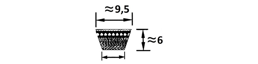 Paski o profilu 3L-9,5mm