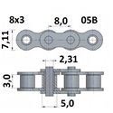 Łańcuch rolkowy 05B 8x3