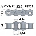 Łańcuch rolkowy RE317  1/2"x1/4"