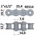 Łańcuch rolkowy RE514  1"x1/2"