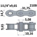 Łańcuchy rolkowe 210B 1i1/4"x9,65
