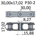 Łańcuchy 30.00x17.02 -P30-2