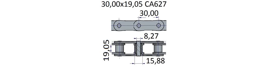 Łańcuchy 30.00x19.05 -CA627