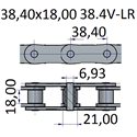 Łańcuchy 38.40x18.00 -38.4V-LR