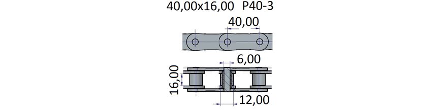 Łańcuchy 40.00x16.00 -P40-3