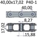 Łańcuchy 40.00x17.02 -P40-1
