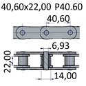 Łańcuchy 40.60x22.00 -P40.60