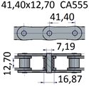 Łańcuchy 41.40x12.70 -CA555