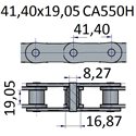 Łańcuchy 41.40x19.05 -CA550H