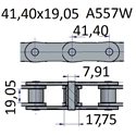 Łańcuchy 41.40x19.05 -A557W