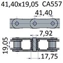 Łańcuchy 41.40x19.05 -CA557