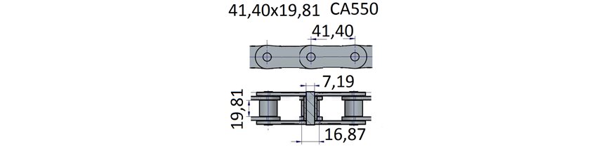 Łańcuchy 41.40x19.81 -CA550
