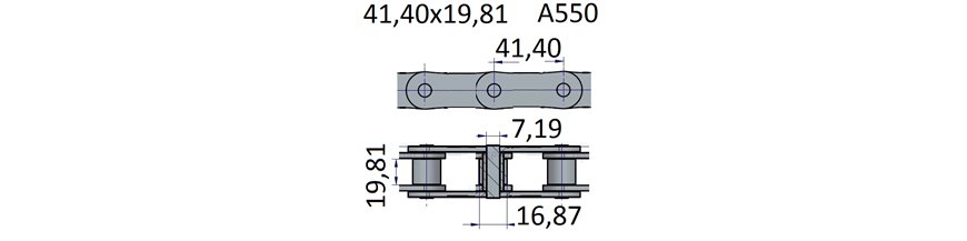 Łańcuchy 41.40x19.81 -A550