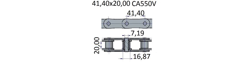Łańcuchy 41.40x20.00 -CA550V