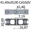 Łańcuchy 41.40x20.00 -CA550V