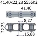 Łańcuchy 41.40x22.23 -S55SK2