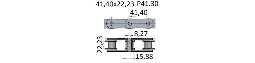 Łańcuchy 41.40x22.23 -P41.30