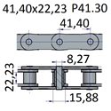 Łańcuchy 41.40x22.23 -P41.30