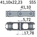 Łańcuchy 41.40x22.23 -S55