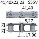 Łańcuchy 41.40x22.23 -S55V