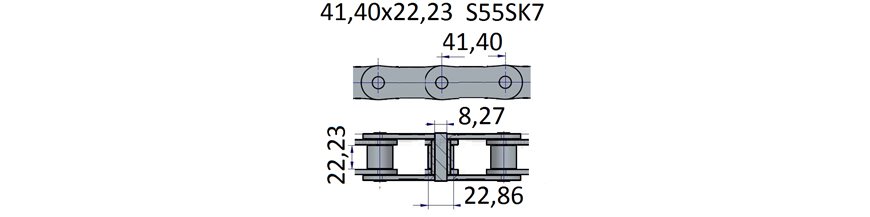 Łańcuchy 41.40x22.23 -S55SK7