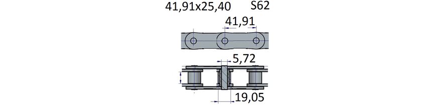 Łańcuchy 41.91x25.40 -S62