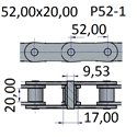 Łańcuchy 52.00x20.00 -P52-1