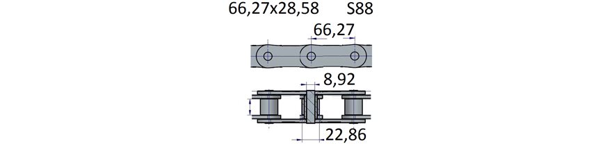 Łańcuchy 66.27x28.58 -S88