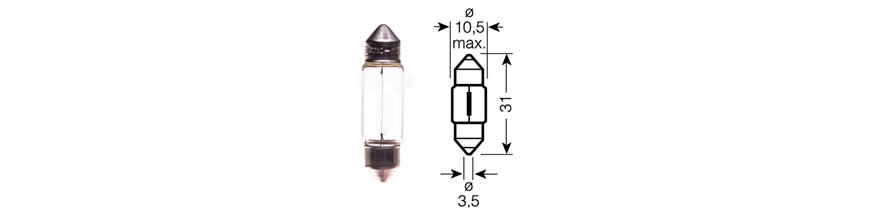 Żarówki SV8,5 35mm