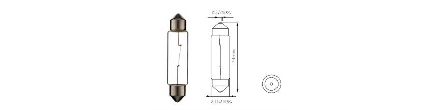 Żarówki SV8,5 44mm